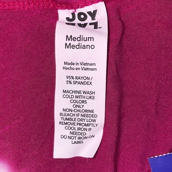 JOY LAB Pink and Orange Tie Dye Top-M NWT - Picture 7 of 7